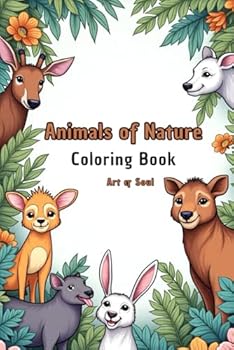 Paperback Animals of Nature: Coloring Book