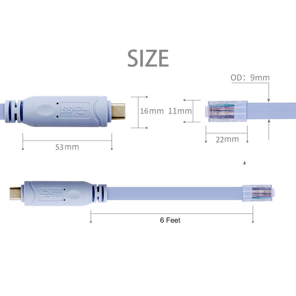 Buy Usb C Console Cable, Usb to Usb C,Usb Type C To Rj45 Cisco Console