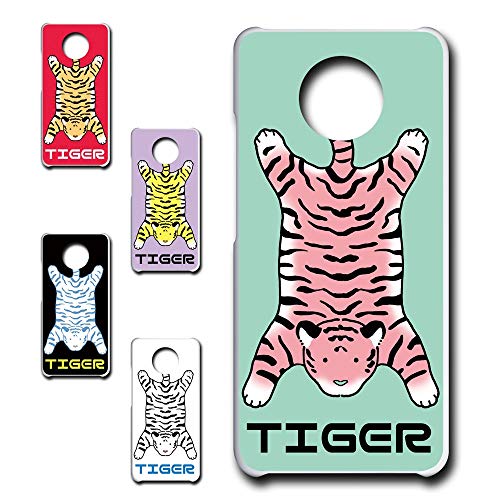 Xiaomi Redmi Note 9T A001XM 専用 スマホケース ハードケース カバー トラ柄 Tiger 【デザインC/ミントグリーン】 緑色 RB-955C シャオミ レッドミ ノート ナイン ティー Softbank