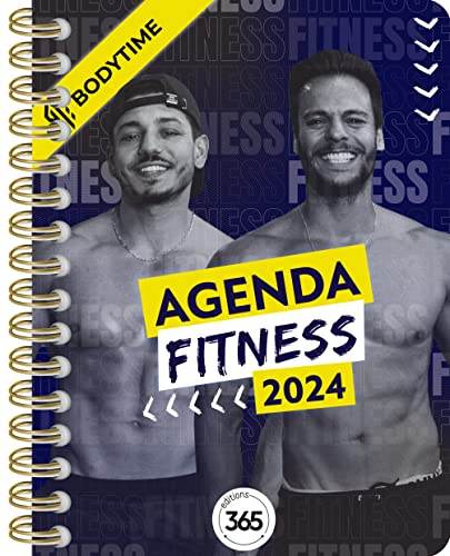 livre Agenda fitness 2024 avec BodyTime, des conseils et exercices sportifs