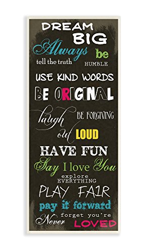 The Kids Room by Stupell Dream Big Multi Color Typog Wall Plaque Art