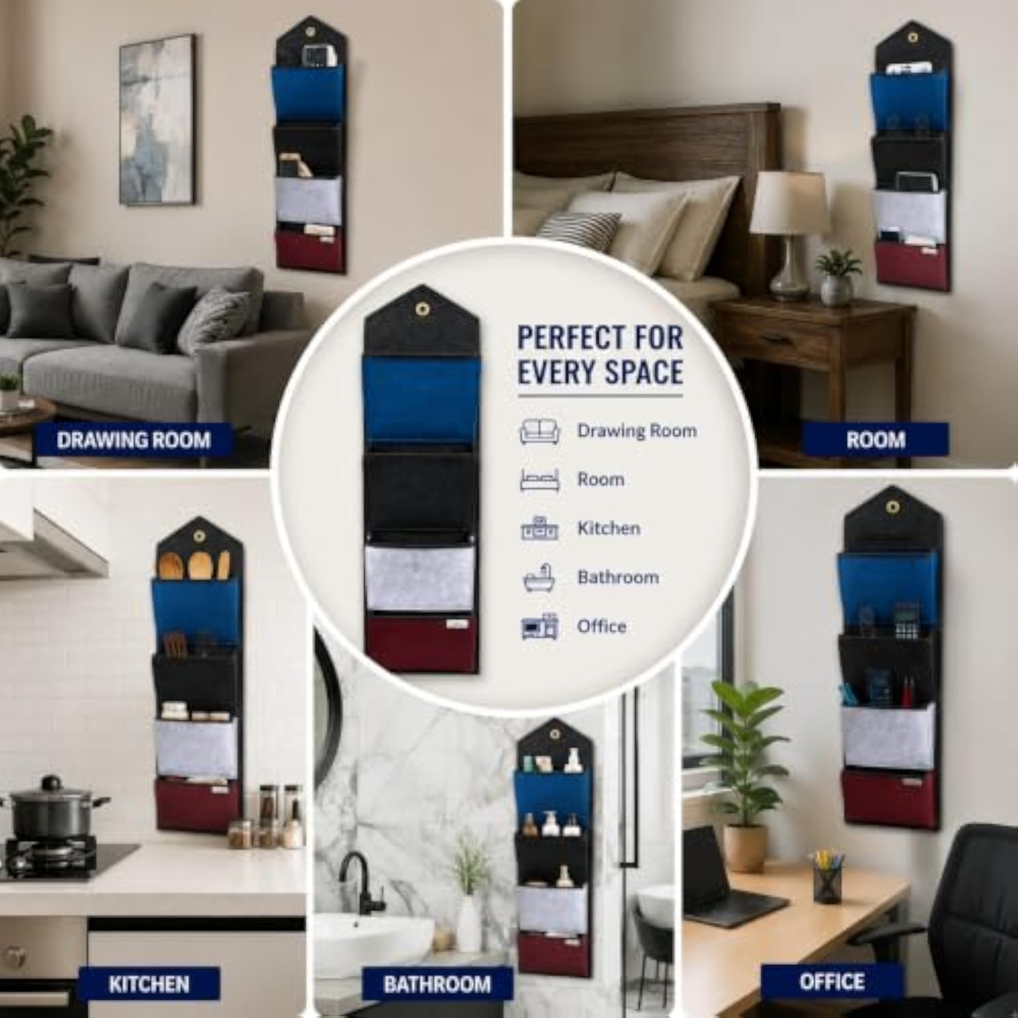 4 Tier Fabric Pocket Organizer