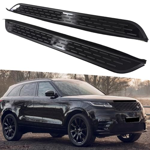 2Pcs Fixed Running Board Fits for Land Rover Range Rover Velar 2018-2025 Side Step Nerfbar Pedal with Mounted Brackets