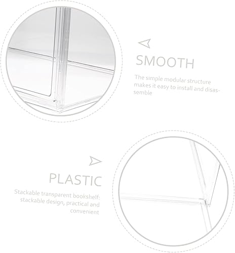 Miniatura 9 de TOYANDONA Caja de almacenamiento para libros, contenedores de almacenamiento de juguetes, estantería de mesa, pequeños cubos de almacenamiento