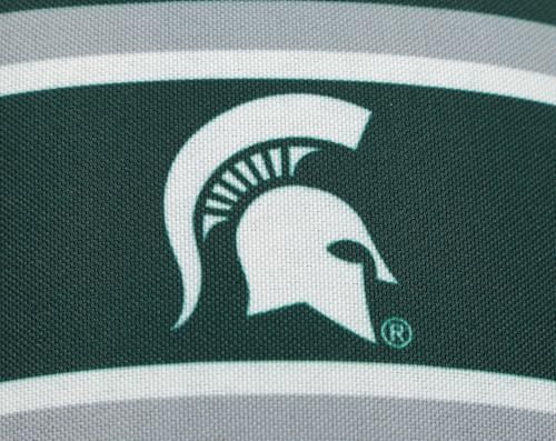 Image of FOCO NCAA Printed Team Logo and Color Stripes Comfortable Slide Sandals