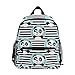 Sac à Dos pour Enfants Panda Mignon dans Le Cercle Bleu sur Le Sac préscolaire Maternelle à Rayures pour garçons Filles
