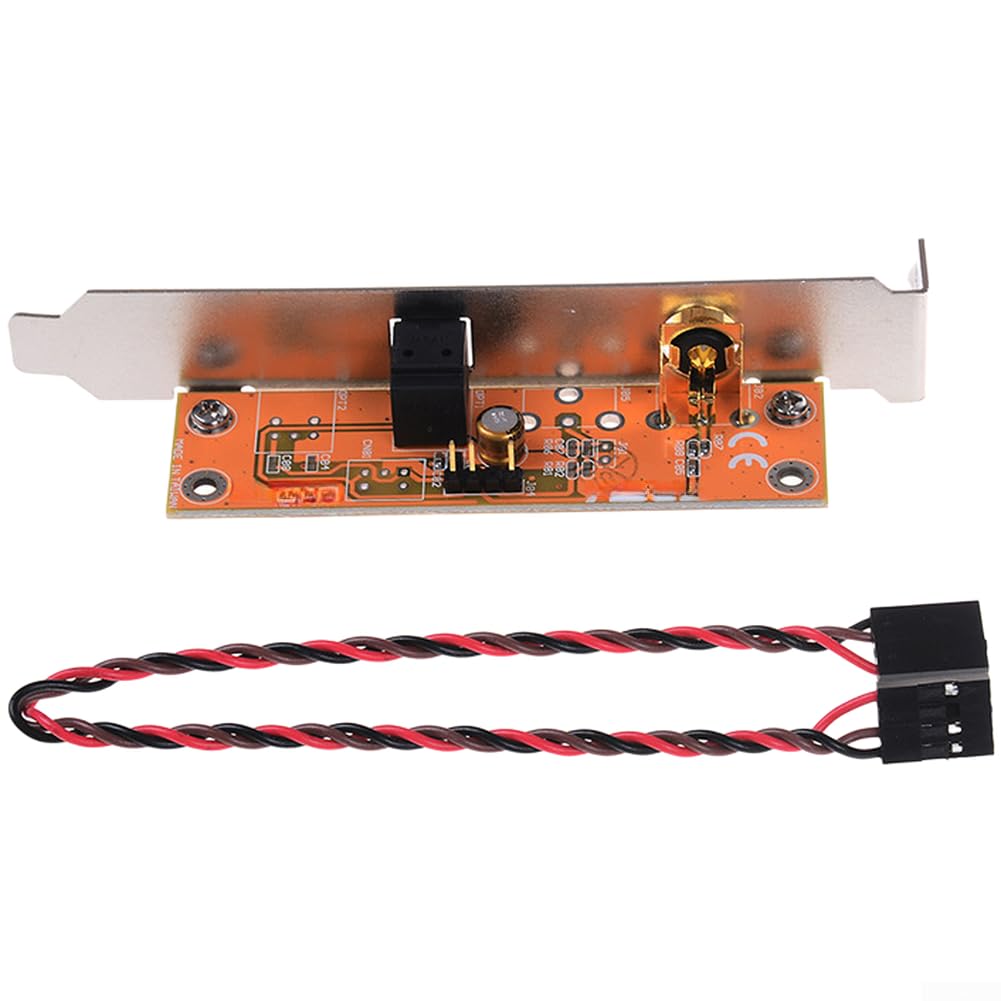 SPDIF Óptico y placa de salida rca para placa base de PC con soporte coaxial de 24 bits 8
