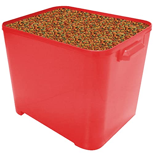 Porta Ração Vermelho para 15 kgs - Furacão Pet
