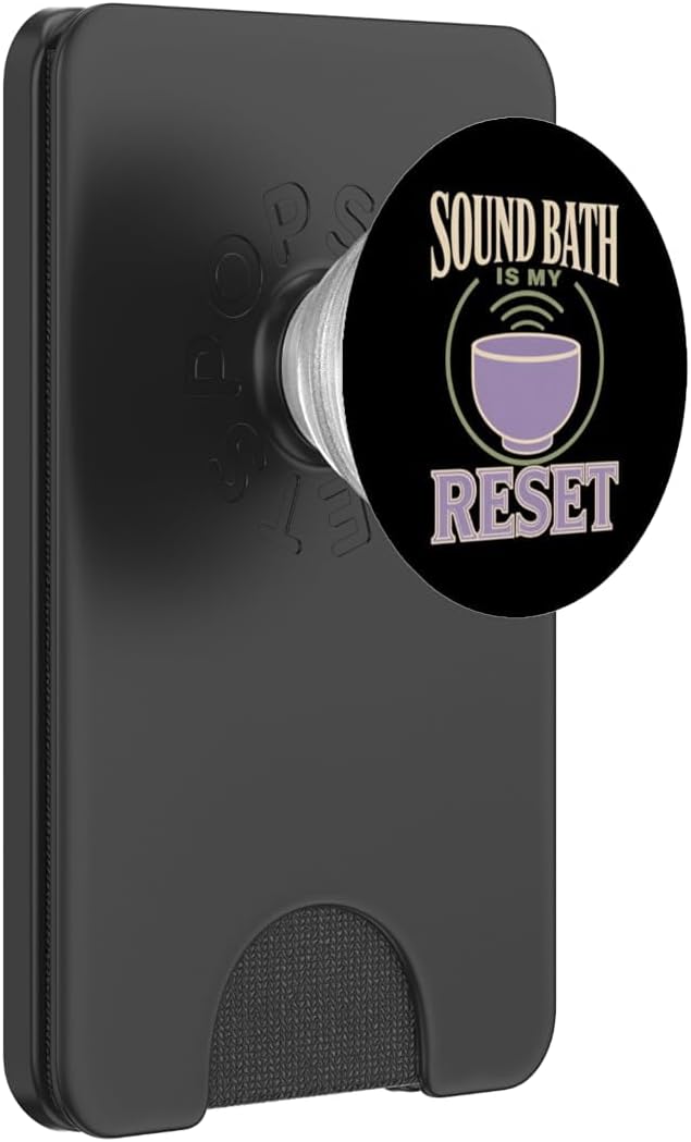 Sound Bath Sound Healing Singing Bowl Gift PopSockets PopWallet for MagSafe