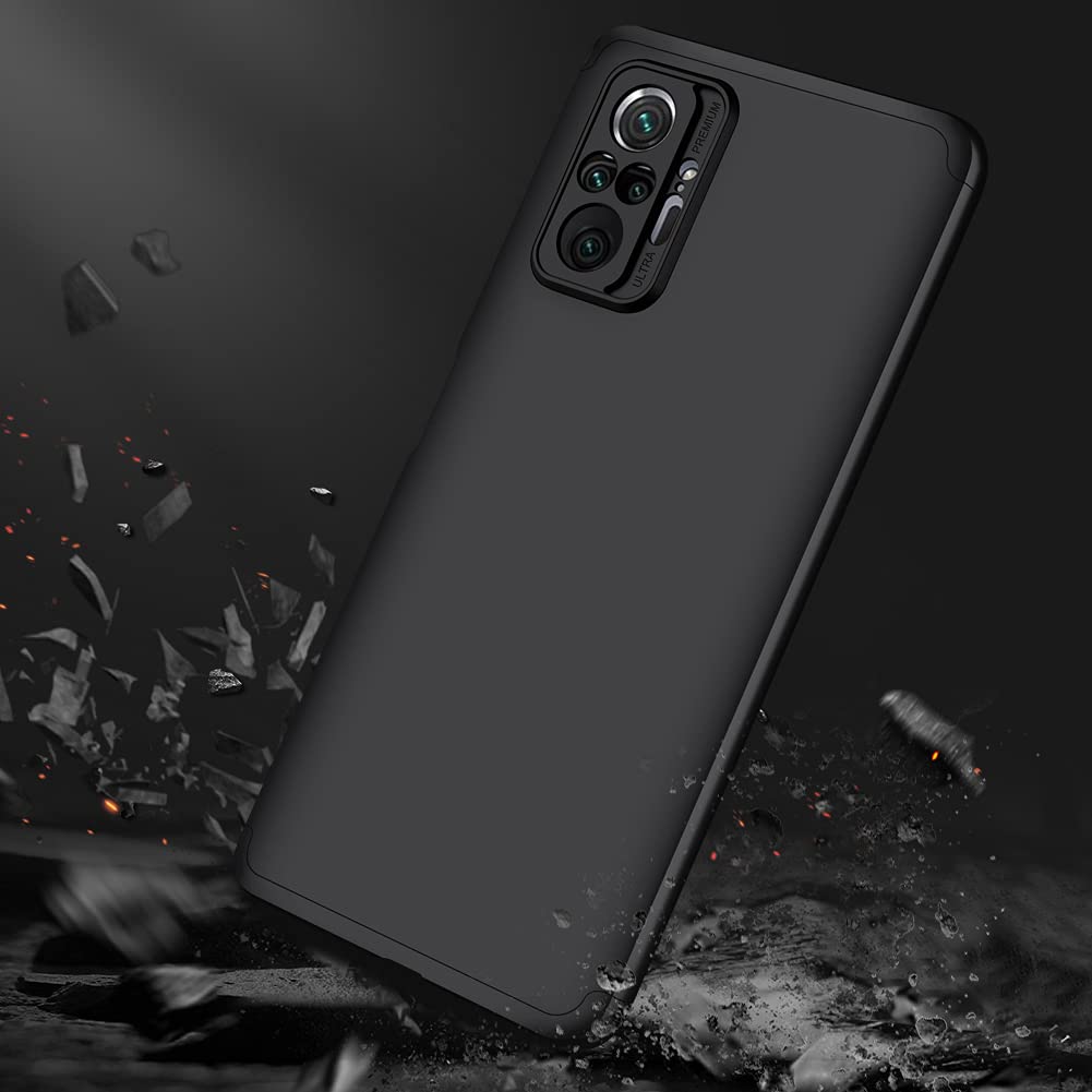 Max Power Digital Custodia per Xiaomi Redmi Note 10 Pro con Supporto Bumper Case Cover Armor Rigida Resistente Doppio Strato Protettiva Ibrida Agli Urti (Xiaomi Redmi Note 10 Pro, Bianco