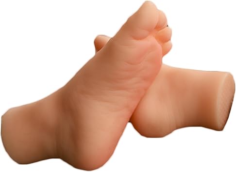 1 Pair Girl Feet Mannequins Silicone Female Foot Model for Jewelry Sandal Shoe Sock Display Art Sketch