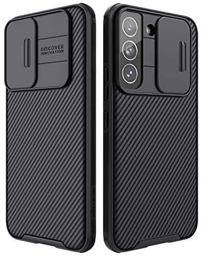 Image of Samsung Galaxy S22+ / S22 Plus Case with Camera Cover, Full-Body Protective & Slim Fit, Camera Protection Case Only for Samsung Galaxy S22+ / S22 Plus 5G 2022 (Black)