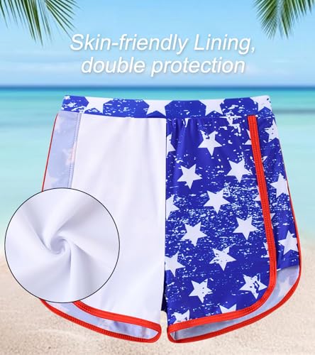 Image of Vogseek Girls Rash Guard Swimsuits 2 Piece Bathing Suit UPF 50+ Summer Swimwear Size 7-12T