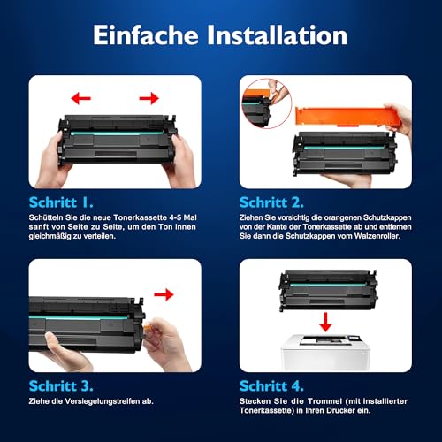 Meagiis 219A (Mit Chip) Toner Kompatibel für HP 219A 219X Toner für HP Color Laserjet Pro 3202DN 3202DW MFP 3302FDW 3302SDW 3302FDN 3302FDWG 3302SDWG 3302FDNG (1 Schwarz, 1 Cyan, 1 Magenta, 1 Gelb)