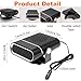 Portable Car Heater and Defroster,12V 150W Fast Heating & Cooling Fan,Plug in Car Heater for Windshield Defogger with 360° Rotary Car Heaters for Vehicle,Car,RV,SUV