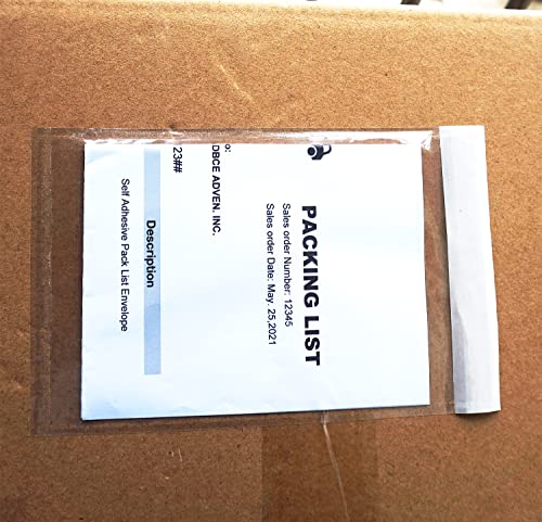 Premium 4.7''X7.5'' Packing List Envelopes, Tailored Size For 4X6'' Shipping Labels,Self Adhesive Shipping Label Pouches/Sleeves (100 Pack) #TOP2