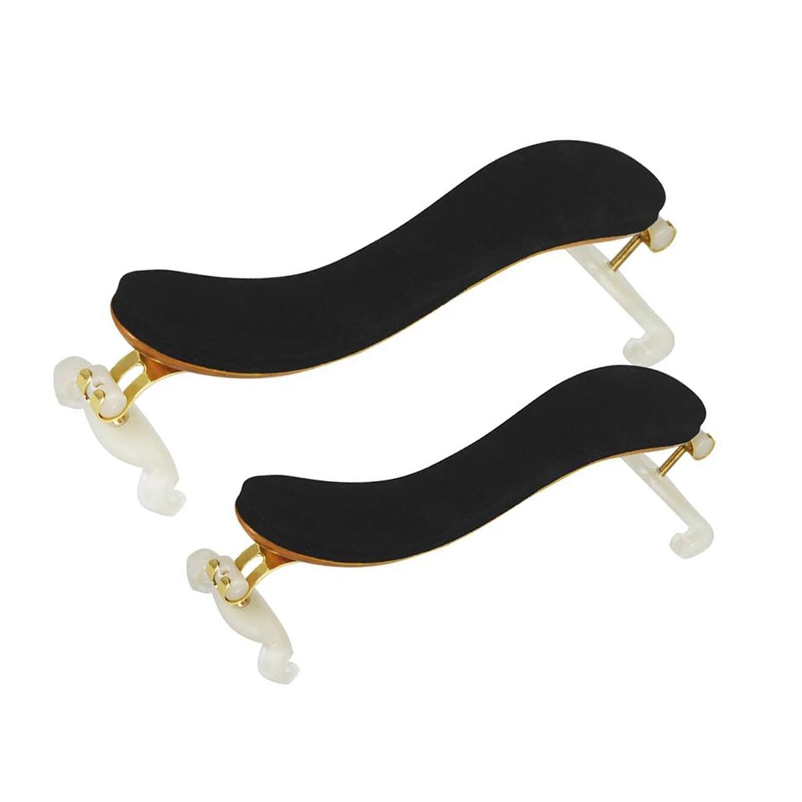 Reposapiés universal para violín Almohadilla de hombro ajustable para violín accesorios profesionales para instrumentos de cuerda 1/2 1/4 3/4 y 4/4 acolchada en negro(3-4 4-4)