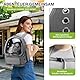ALLSOPETS Katzenrucksack Träger Innovativer Reisender Bubble Rucksack Tragbar Haustierträger für Katzen und Hunde bis zu 7.5KG mit Innerem Sicherheitsgurt Ideal für Reisen (Grau)