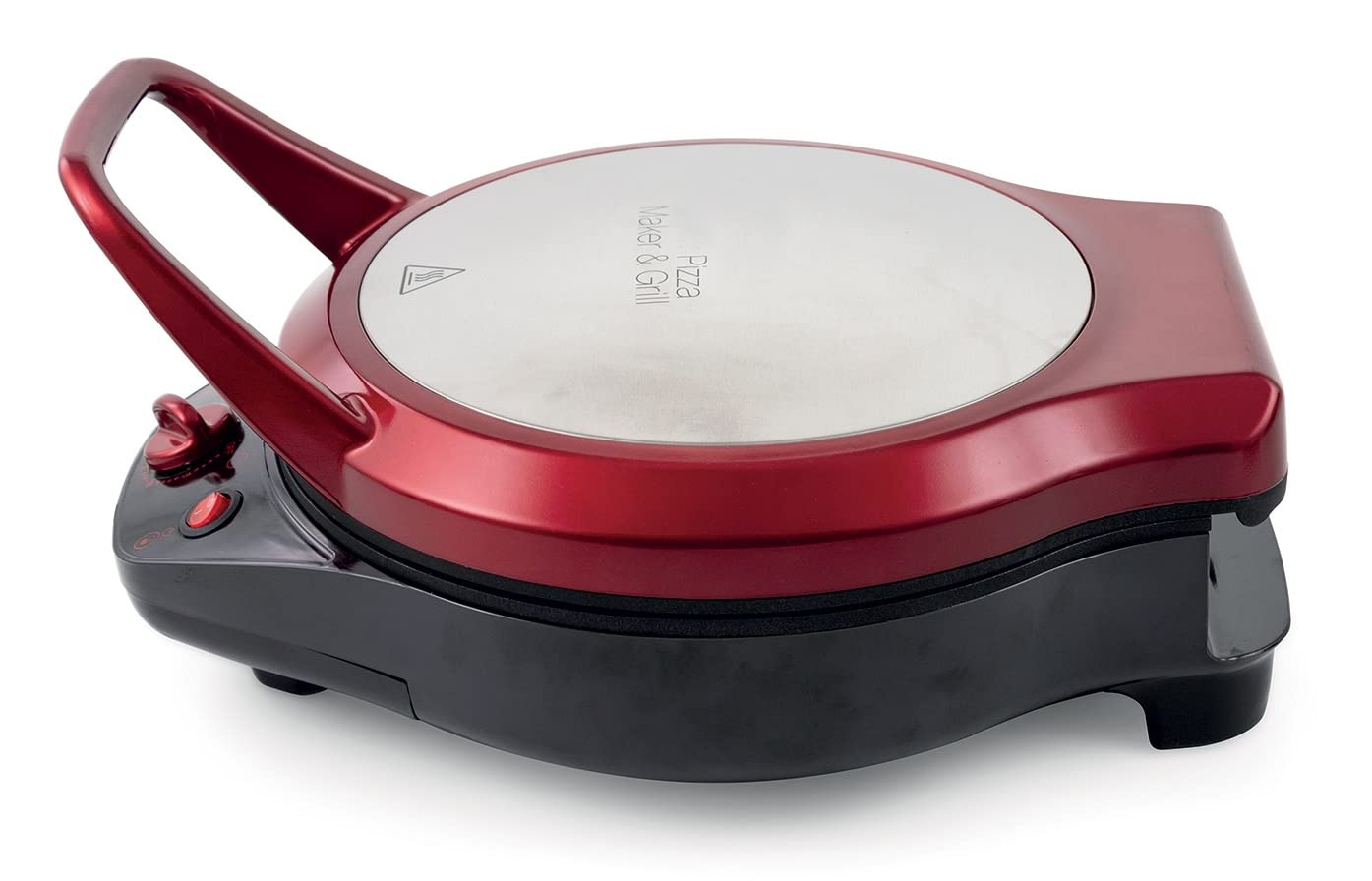 Galileo Casa 2192057 Pizza Grill con Apertura 180 Gradi, 1200W, Rosso