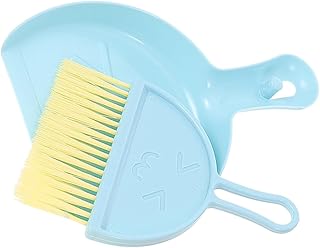 BAZEITFLOW 1 Satz Mini Reinigungsset für Kleintiere Mini Besen und Kehrschaufel für Hamster und Meerschweinchenkäfige Langlebig aus Material Einfach zu Reinigen Elegantem Blau product image