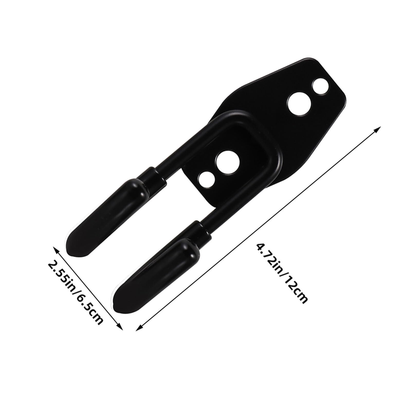 TOYANDONA Colgador de Manguera de Jardín Negro Pequeño 4 Piezas con Tornillos Gancho Resistente de Metal para Almacenamiento en Pared Soporte Antideslizante para Exteriores y Garaje