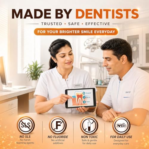Image of BENTODENT Advance Whitamin Toothpaste, Teeth Whitening Formula - 5% Nano Hydroxyapatite, Vitamin C, SLS & Fluoride Free Toothpaste for Sensitive Care, Enamel Repair, Fresh Breath Protection (100g)
