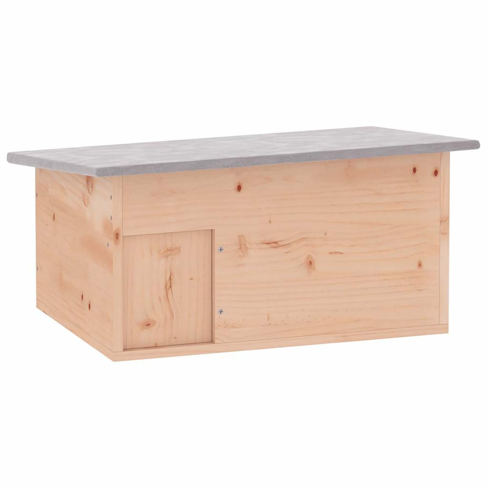 Gecheer Casetta per Ricci, rifugio in Legno con Ingresso a Labirinto e Tetto Impermeabile, 45x33x22 cm, Abete Cinese, mangiatoia e Tana per ibernazione for Animali Selvatici