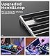 Vangoa PedalBoard mit Eingebautem Netzteil,Aluminiumlegierung einteilig gebogene tragbare faltbare powered Guitar Pedal Board mit Premium-Rucksack, Medium, 45.72 * 34.29cm, 1.54kg, grau