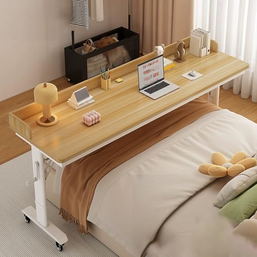 Table de lit mobile réglable évite les chutes d'objets avec ses roulettes