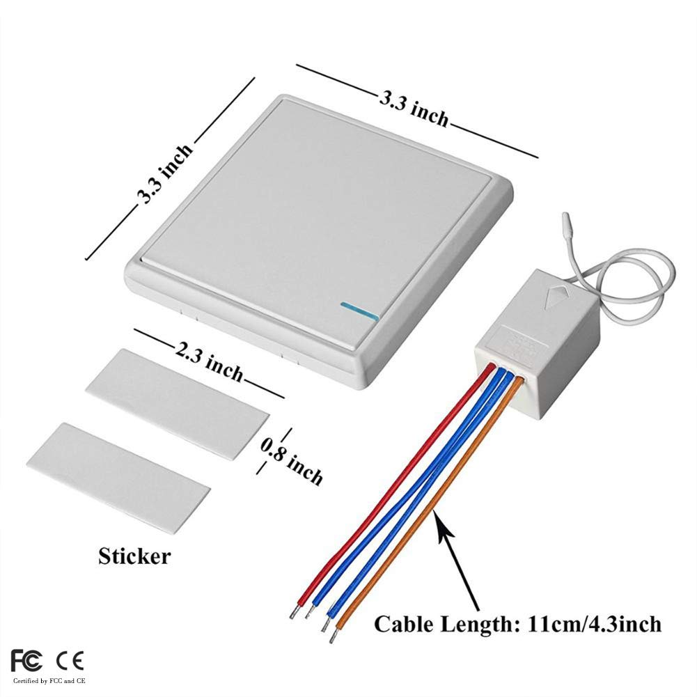 Black Friday 🔥 Wireless Light Switch and Receiver Kit, 2 transmitters Waterproof Remote, Add Wall Switch for Patio Lights Outdoor (2 switches 1 Receiver) Lowest Price Wireless Light Switch and Receiver Kit, 2 transmitters Waterproof Remote, Add Wall Switch for Patio Lights Outdoor (2 switches 1 Receiver)