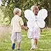 Dushi Colle Girls Butterfly Fairy Kid Wings for Fairy Costumes Sparkle Fairy Princess Wings Party Favor White