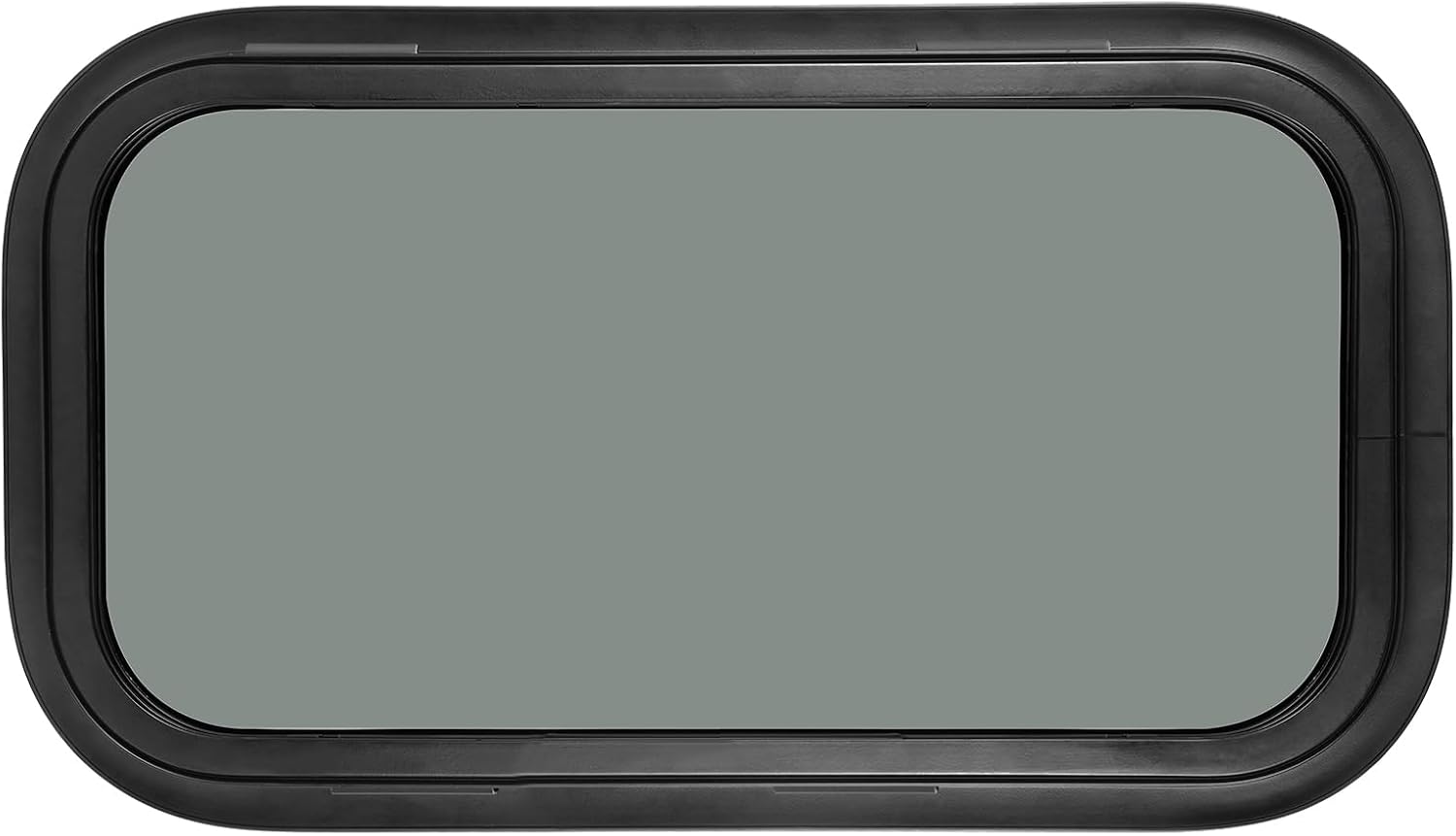 Fixed RV Window, 28" W x 16" H Tinted Window Replacement for RV Camper Caravan Motorhome with Trim Ring, Fit for 1-1/4" to 1-4/5" Thickness Wall, DOT Approved 28x16in