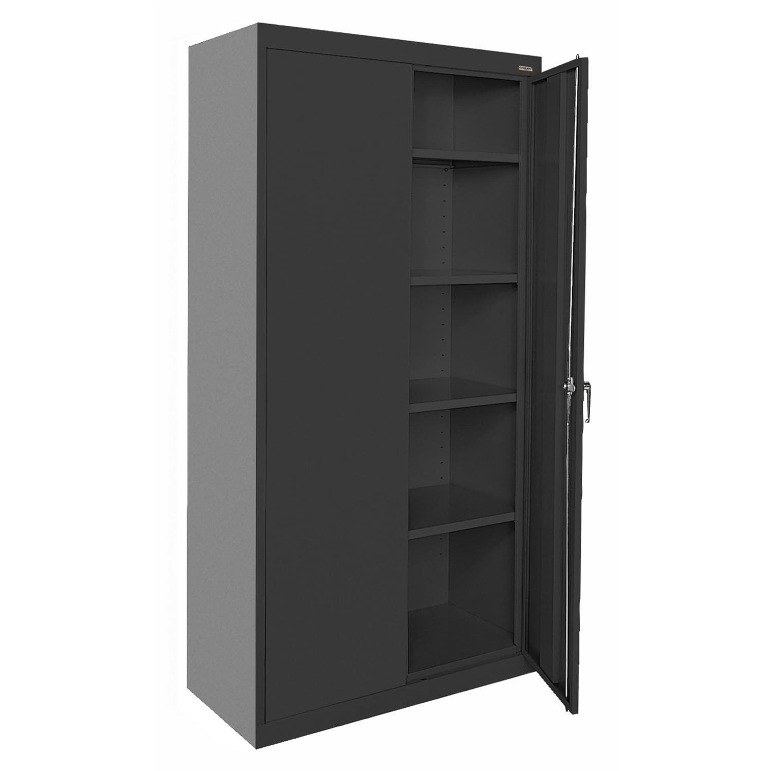 Lee CA41361872-09 Classic Garage Storage Cabinet, Steel Utility Cabinet with Adjustable Shelves, 72"H, Black