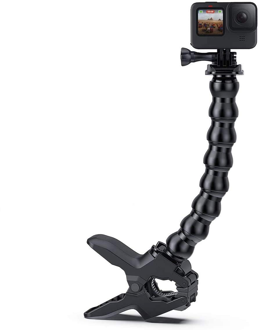 yantralay Jaws Flexible Clamp Mount for Hero 13/12/11/10/9/8/7/6, SJCAM, Yi & Other Action Cameras - Adjustable, Mount for Outdoor Photography - Black-picture-32