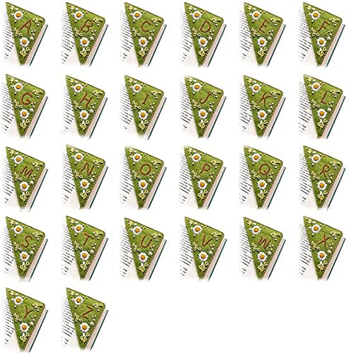 Personalized Hand Embroidered Corner Bookmark, Handmade Cute Flower Bookmarks For Book Lovers, 26 Letters Felt Triangle Corner Bookmarks - Summer L #TOP1