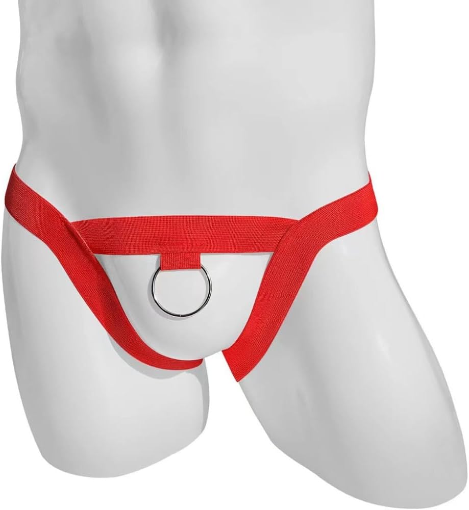 Men's Sexy Hollow Out G-String Thong Low Waist Scrotal Supporters Underpants Butt Enhancing Jock Underwear