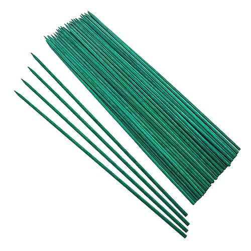 OUNONA 50個 竹の支柱 植物サポート スティック ガーデンデコレーション 屋内植物用 杭の成長サポート