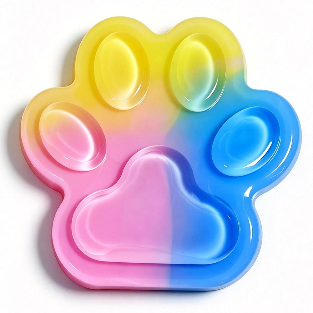 Big Cat Paw Squishy Toy Rainbow Cats Paw Stress Relief Toy Giant Cat Paws Squeeze Toys Novelty Cute Sensory Fidget Toys Gifts for Anxiety & Relaxation Birthday Gift -15cm â image 1