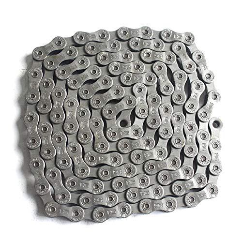 BATLAM Fahrradkette 9-Fach 116 Glieder Fahrradkette Mountainbike for (Farbe : Silber) (Silber)