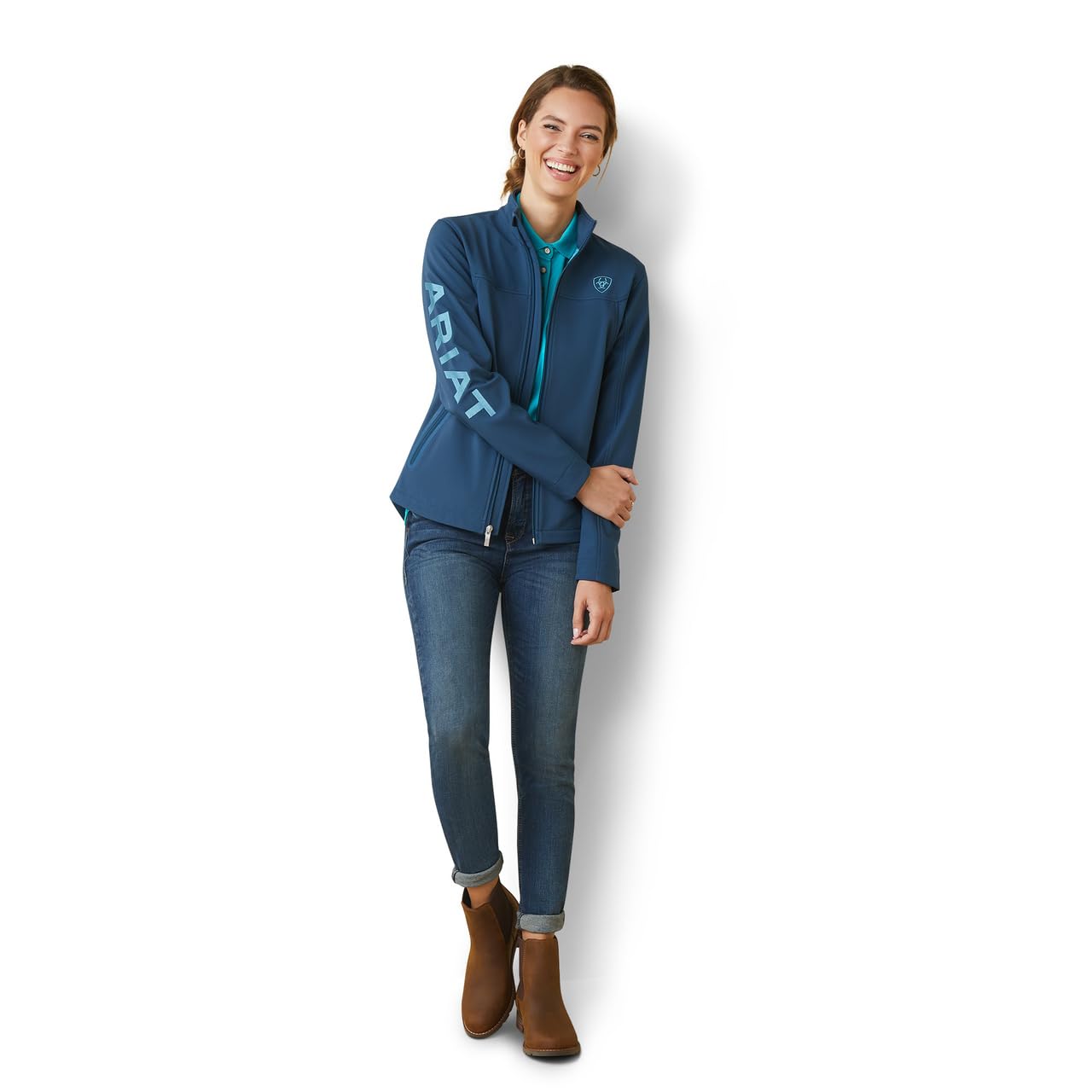 Ariat Women's New Team Softshell Jacket – Wind and Water Resistant Jacket