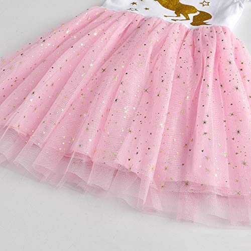 Dxton Little Girl Tutu Dress Summer Short Sleeve Outfits For 2-8 Years Sh4990 5T #TOP3