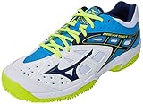 Mizuno Break Shot Ex CC, Scarpe da Tennis Uomo, Multicolore (Whitebluedepthsdivablue), 42.5 EU