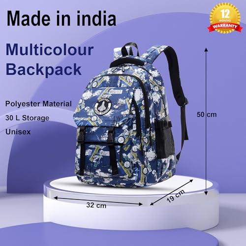 Image of Tinytot 30 Litre Waterproof School Backpack Bags for Women - Large 19 Inch Laptop Bag for Boys &Girls 12+ Years, College Bag for Girls and Boys, Men, Women - Ideal for Office, Travel, School, College