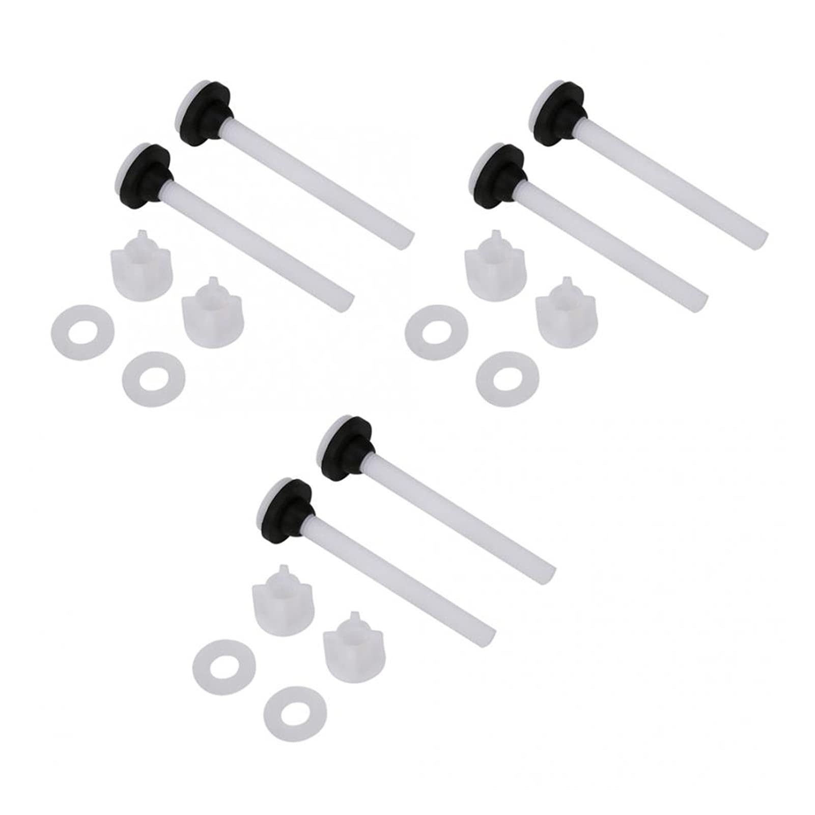 DShanLa Screw Set 3 Pair Two-piece Toilet Water Tank Screw Set Fixings Fitting Accessory Repairing Tools Stainless Self Tapping Screws DShanLa