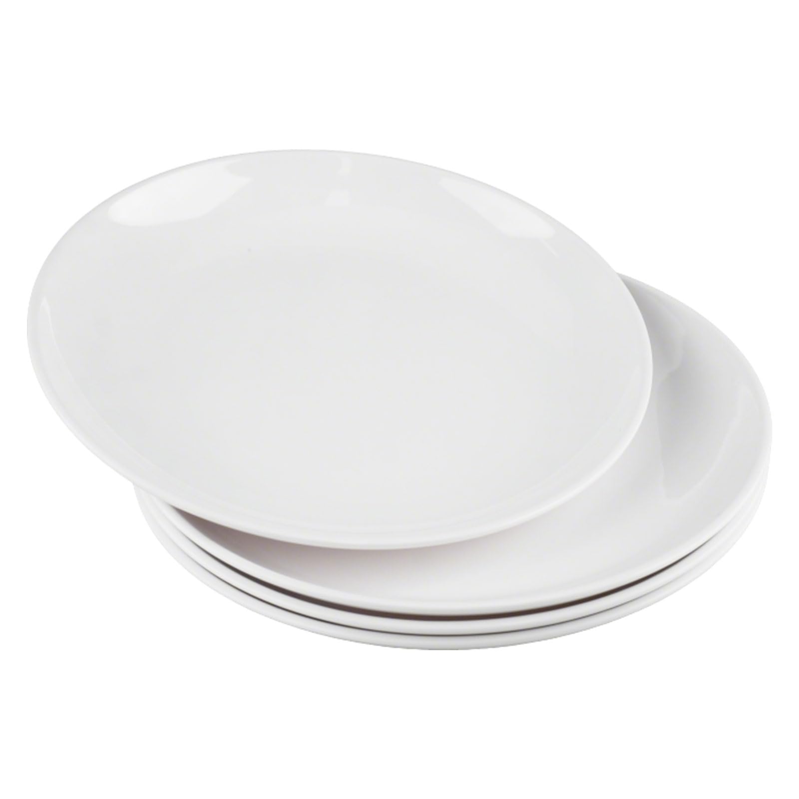 Doafoce White Dinner Plates Set of 4 Melamine Plates 23 cm/ 9 inch Modern โ image 1