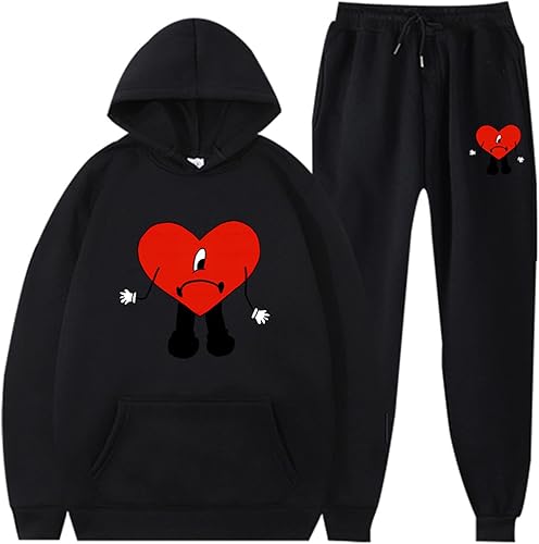 Bad Bunny un Verano sin ti - Sudadera con capucha y pantalones deportivos, ropa casual, a la moda, sudaderas con capucha, F, XXL