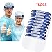 Produktbild WZYJ Transparentes Schutzvisier, Kunststoff-Antibeschlag-Anti-Spuck-Sicherheitsgesichtsschutz, für zu Hause, Medizin, Labor, Küche,10pcs