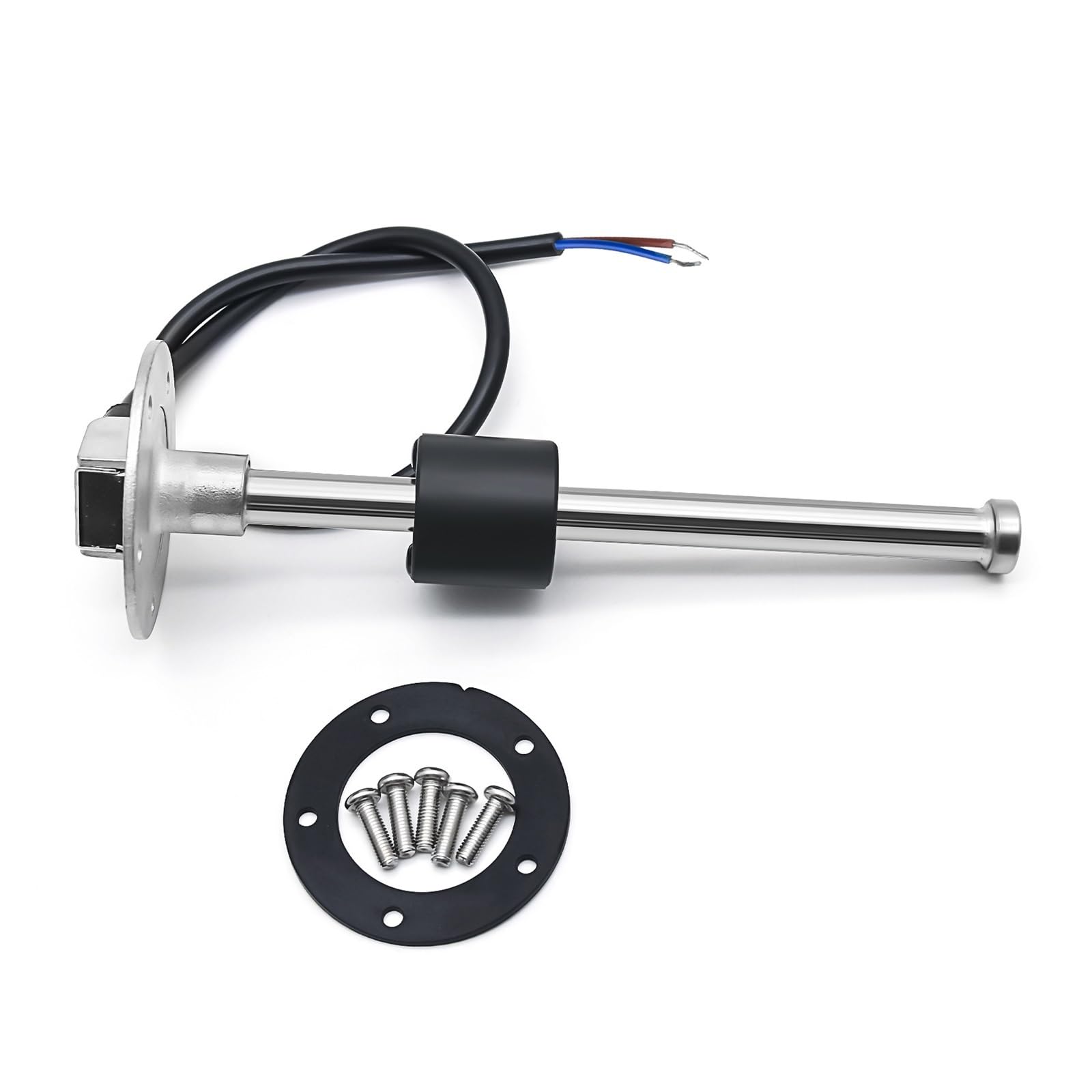 Czujnik poziomu cieczy, 3 w 1 wielofunkcyjny 85mm prędkościomierz GPS + poziom paliwa + woltomierz 240-33 Ohm miernik poziomu 60 MPH(Gauge Holder)