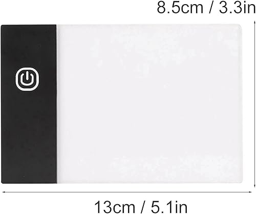 Miniatura 5 de KIMISS - Kit de libro de dibujo LED, caja de luz para trazar, tablero de luz LED A6, almohadilla de dibujo, kit de libro de trazado de manualidades,