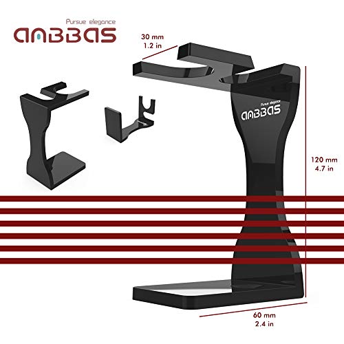 Foto von Anbbas Rasierset männer mit schale Luxus Herren Geschenk Set Rasierpinsel Dachshaar Silberspitz mit Pinselhalte